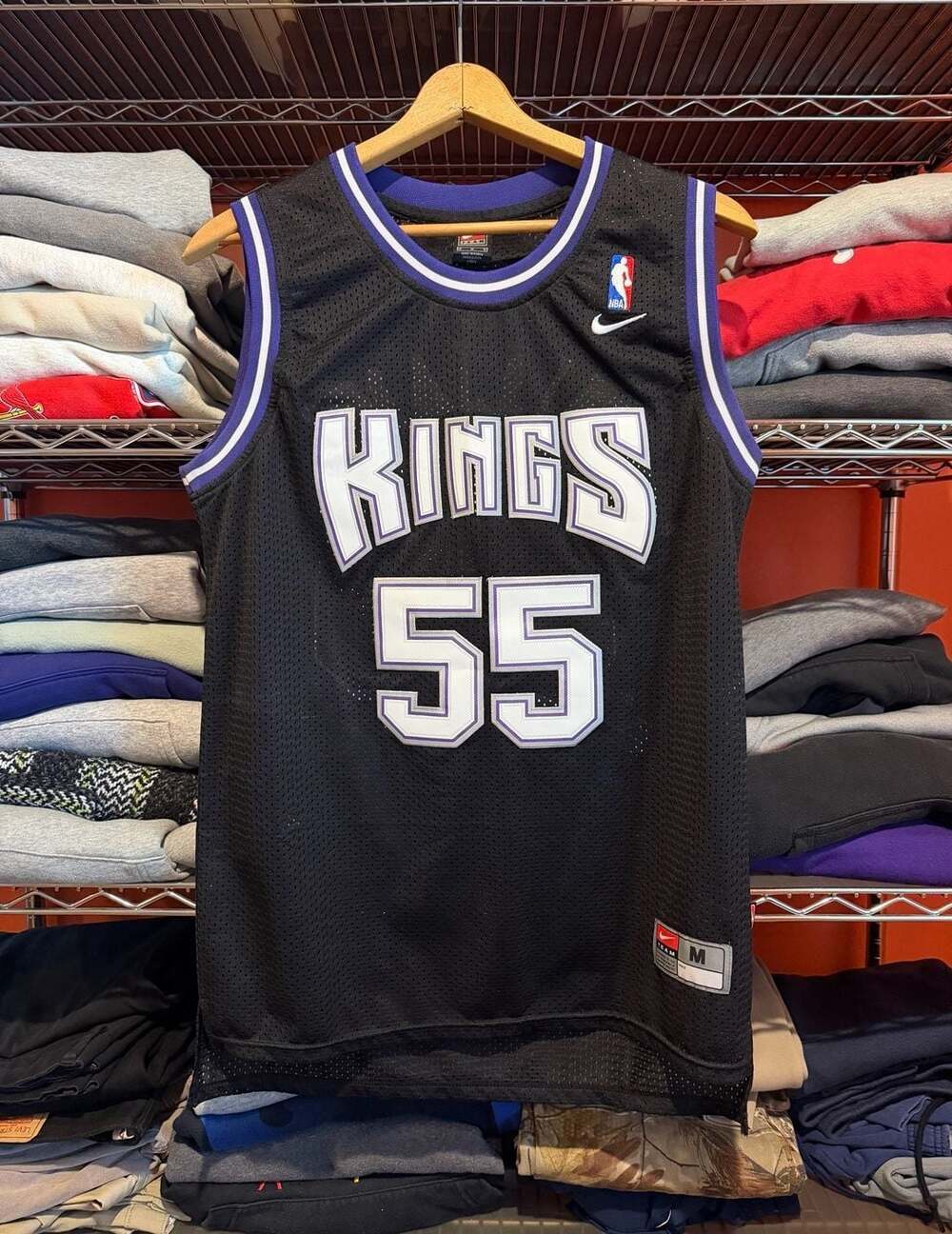 Nike Team Sacramento Kings Jason Williams Men Medium Black Jersey Stitched